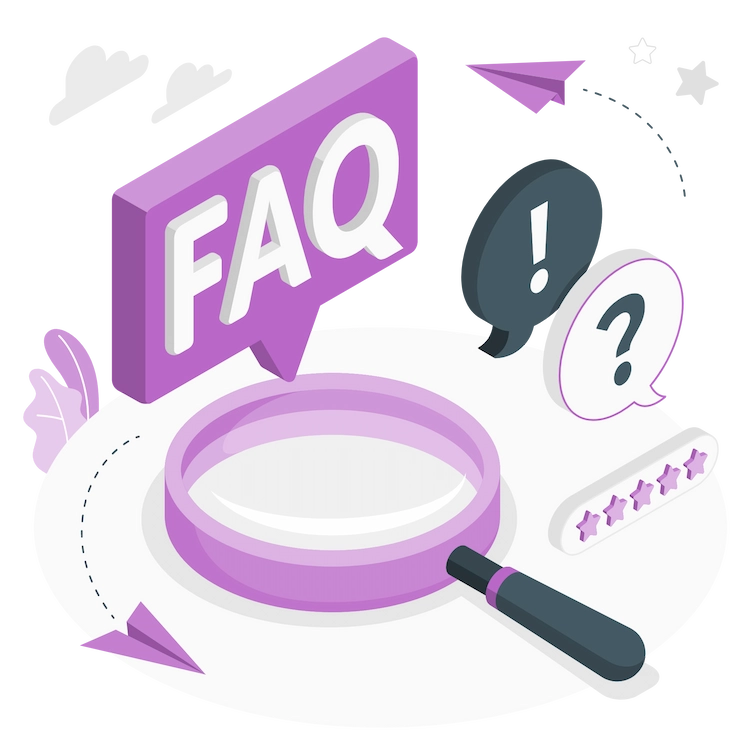 Frequently asked questions(FAQ) conceptual illustration